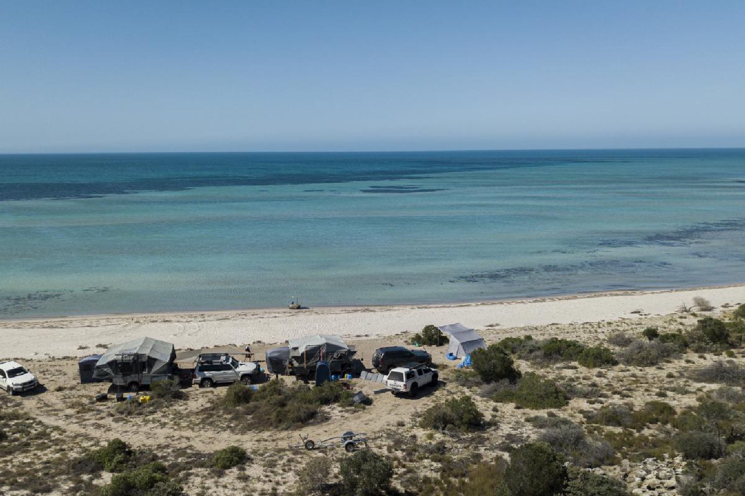 Photo of Louisa Bay camping area
